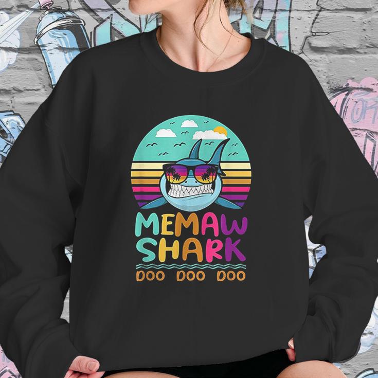 Vintage Memaw Shark Doo Doo Doo Birthday Gifts Sweatshirt Gifts for Her