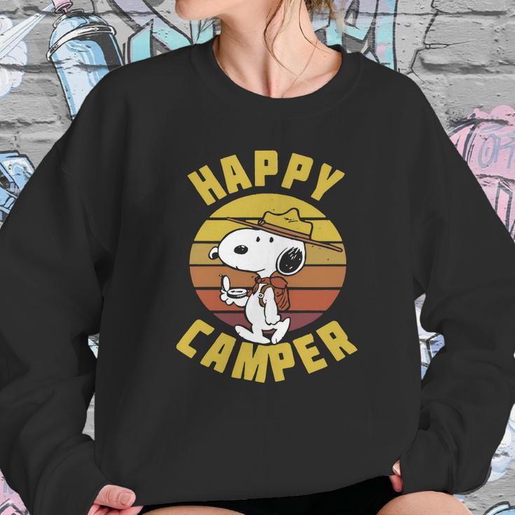 Vintage Peanuts Snoopy Happy Camper Sweatshirt Gifts for Her