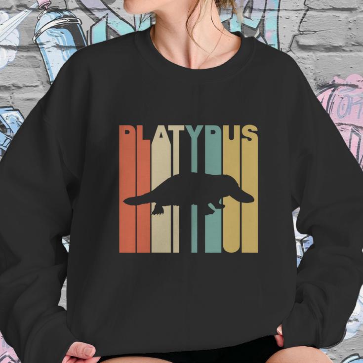 Vintage Style Platypus Silhouette T-Shirt Sweatshirt Gifts for Her