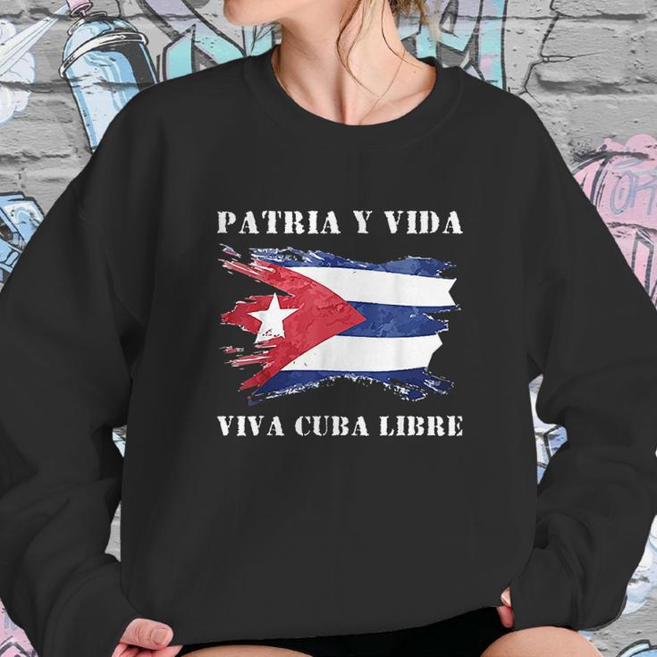 Viva Cuba Libre Patria Y Vida Sweatshirt Gifts for Her