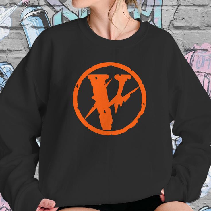 Vlone Friends Black Orange Tshirt Vlone Shirt Sweatshirt Gifts for Her