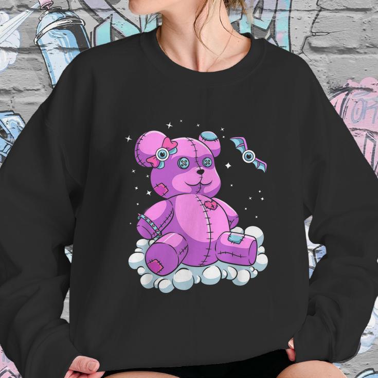 Voodoo Doll Pastel Goth Teddy Bear Witchcraft Halloween Sweatshirt Gifts for Her