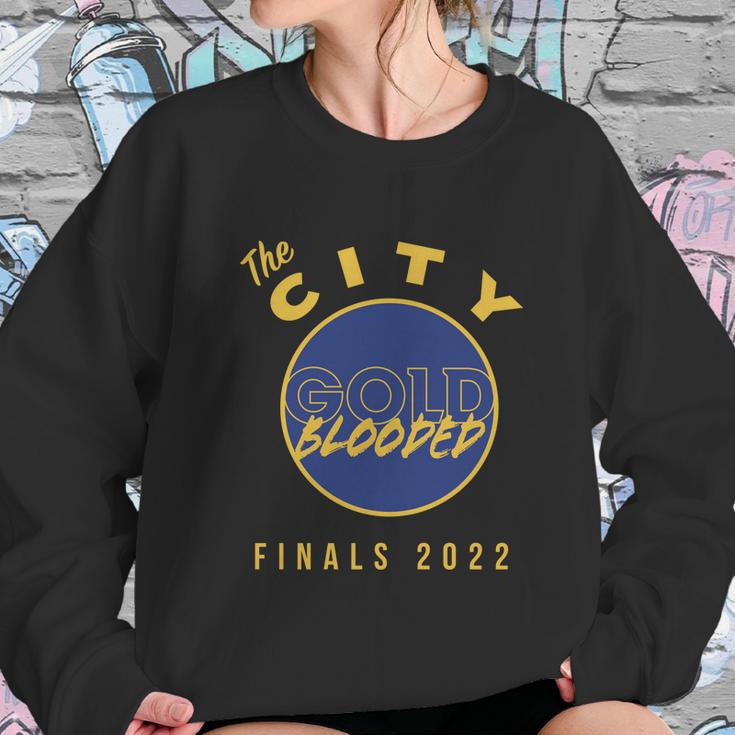 Warriors Finals 2022 Basketball Gold Blooded Warriors Graphic Design Printed Casual Daily Basic V4 Sweatshirt Gifts for Her