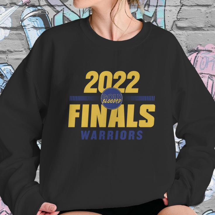 Warriors Finals 2022 Basketball Gold Blooded Warriors Sweatshirt Gifts for Her