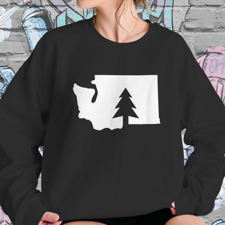 Washington State Tree Sweatshirt Gifts for Her