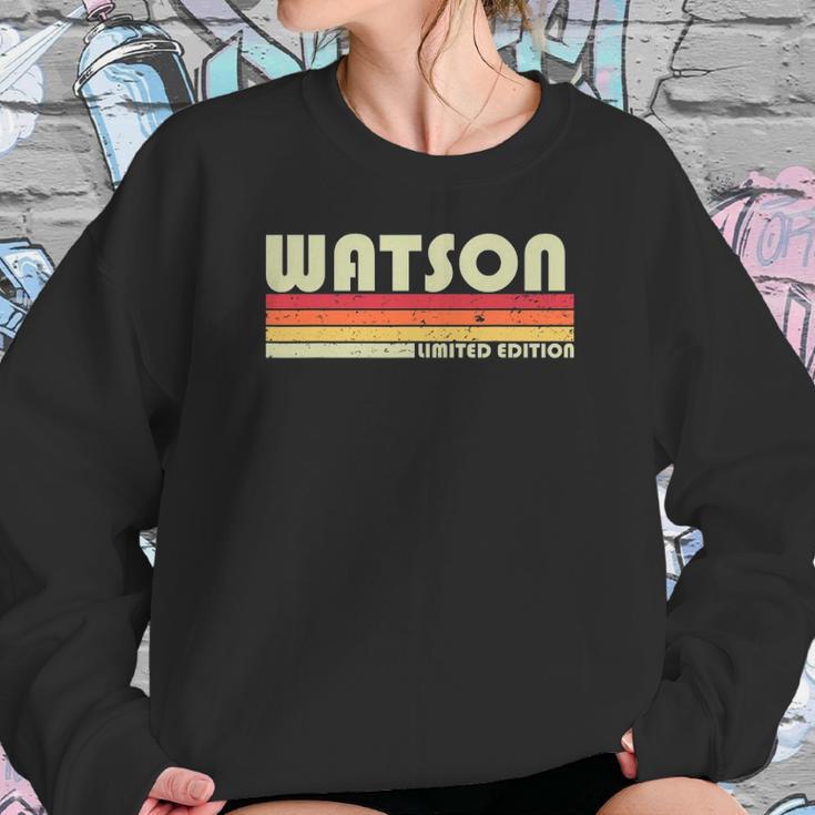 Watson Surname Funny Retro Vintage 80S 90S Birthday Reunion Sweatshirt Gifts for Her