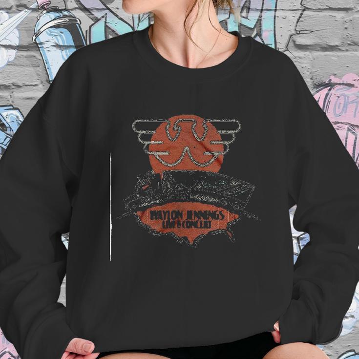 Waylon Jennings Live In Concert Sweatshirt Gifts for Her