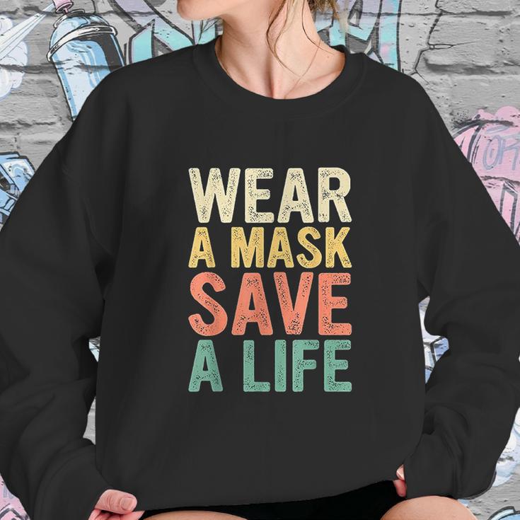 Wear A M Ask Save A Life Gift For Awareness Social Distancing Sweatshirt Gifts for Her