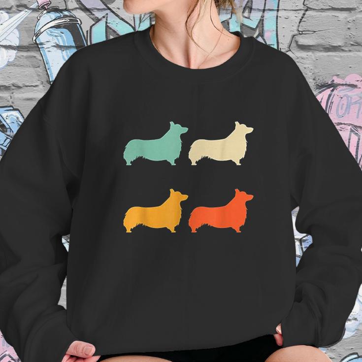 Welsh Corgi Gift Dog Lover Retro Welsh Corgi Vintage Dog Sweatshirt Gifts for Her