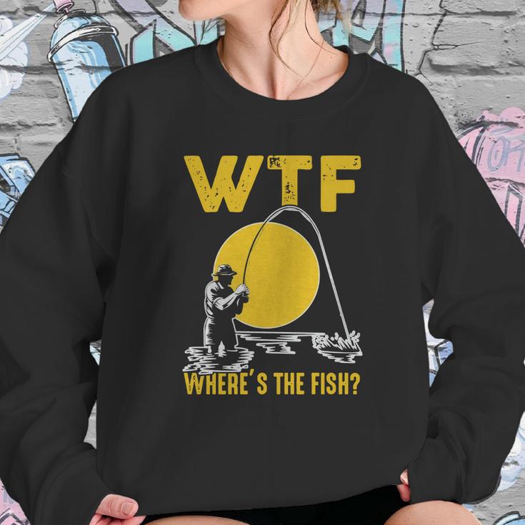 Wtf Wheres The Fish Funny Fishing T-Shirt Sweatshirt Gifts for Her