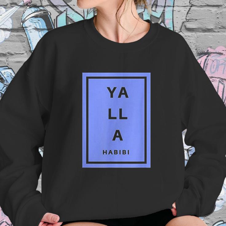 Yalla Habibi Arabic Lebanese Sweatshirt Gifts for Her