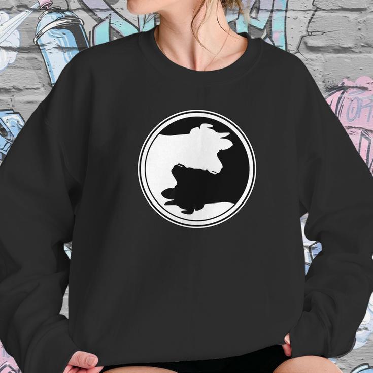 Yin Yang Cows Cow Sweatshirt Gifts for Her