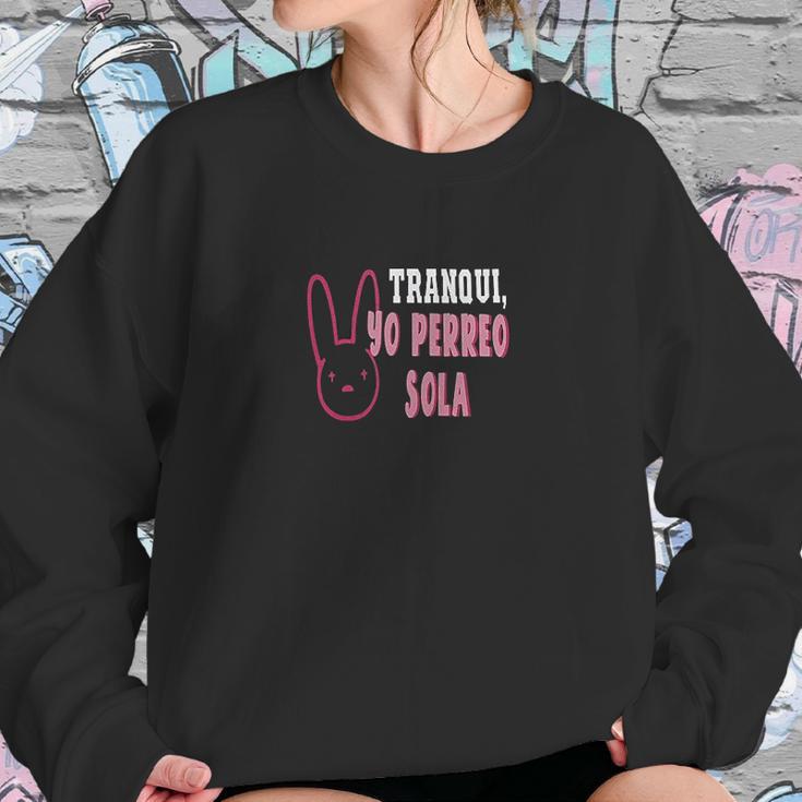 Yo Perreo Sola Bad Bunny Sweatshirt Gifts for Her