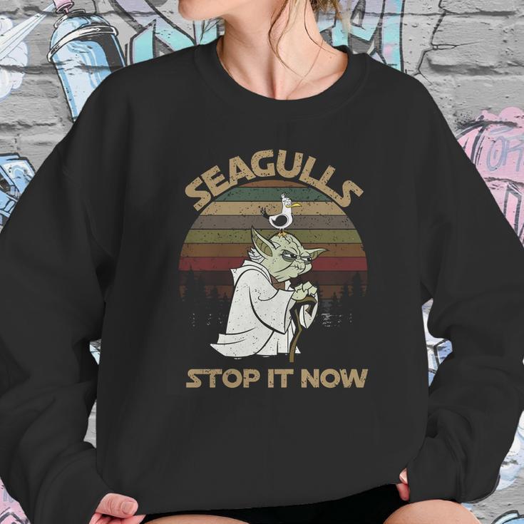 Yoda Seagulls Stop It Now Vintage Shirt Sweatshirt Gifts for Her