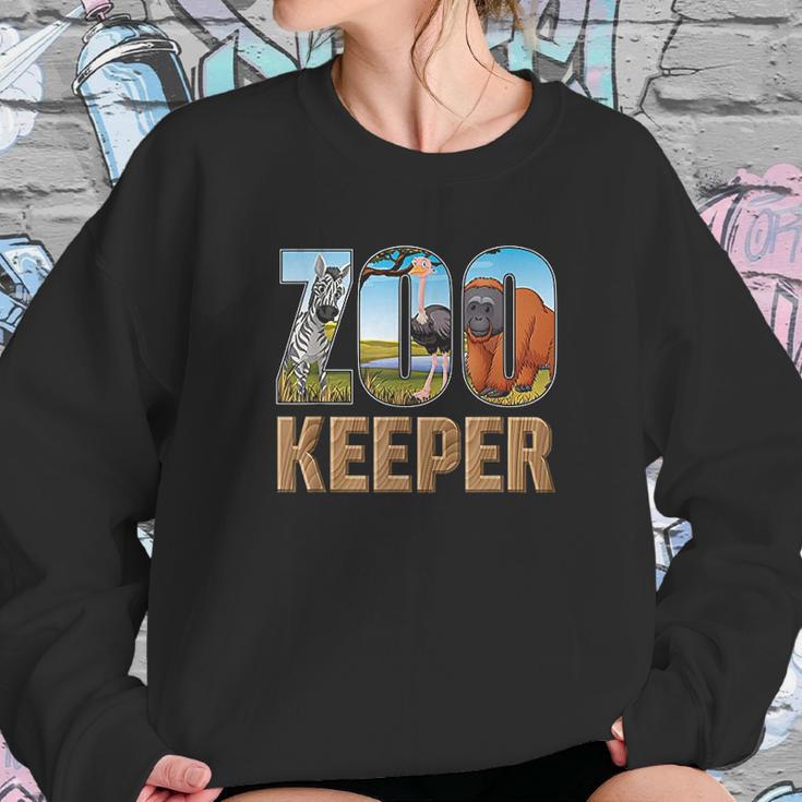 Zookeeper Costume African Savanna Zoo Keeper Animals Lover Sweatshirt Gifts for Her