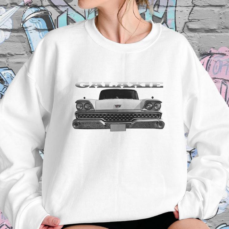 1959 Ford Galaxie Front White Sweatshirt Gifts for Her