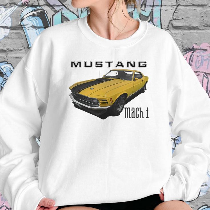 1970 Ford Mach1 Yellow Sweatshirt Gifts for Her