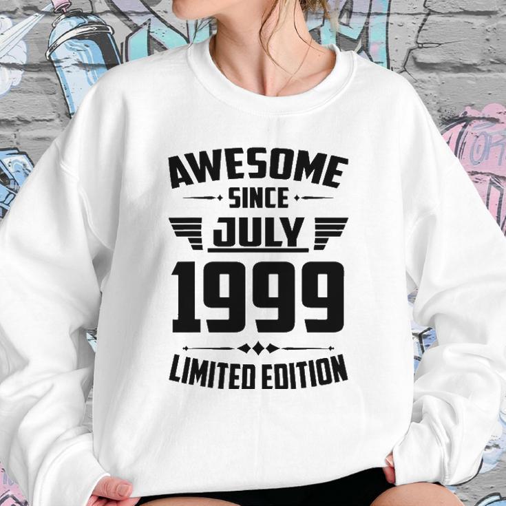 22Nd Birthday Gift 22 Years Old Awesome Since July 1999 Ver2 Sweatshirt Gifts for Her