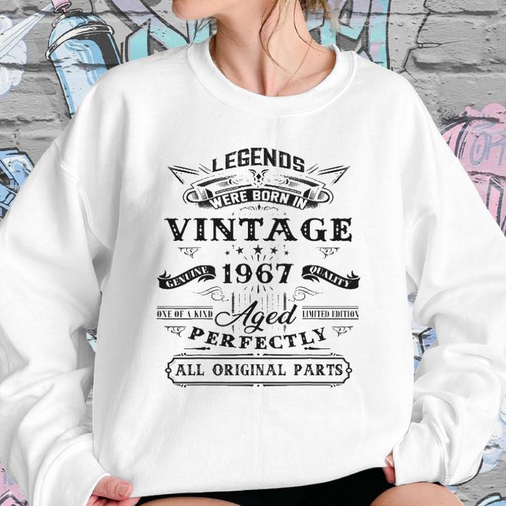 55Th Birthday Gift For Legends Born 1967 55 Years Old Vintage Sweatshirt Gifts for Her