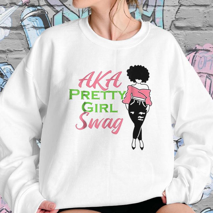 Aka Pretty Girl Swag Alpha Sorority Kappa Pink Gift Sweatshirt Gifts for Her