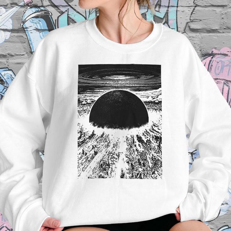 Akira Cyberpunk City Explosion Sweatshirt Gifts for Her