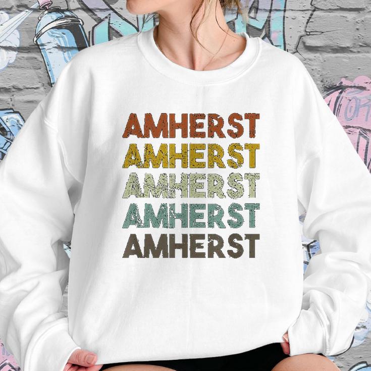 Amherst Massachusetts Retro Vintage Sweatshirt Gifts for Her