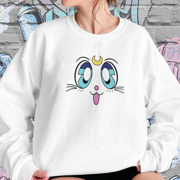 Anime Girls Sailor Of The Moon Princess White Face Cat Sweatshirt Gifts for Her