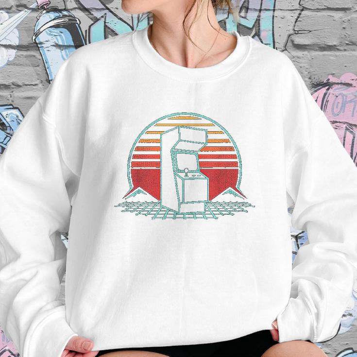 Arcade Game Machine Cabinet Nostalgia Retro 80S Gamer Gift Sweatshirt Gifts for Her