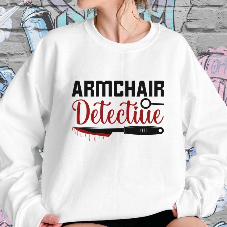 Armchair Detectiue True Crime Gift Crime Junkie Sweatshirt Gifts for Her