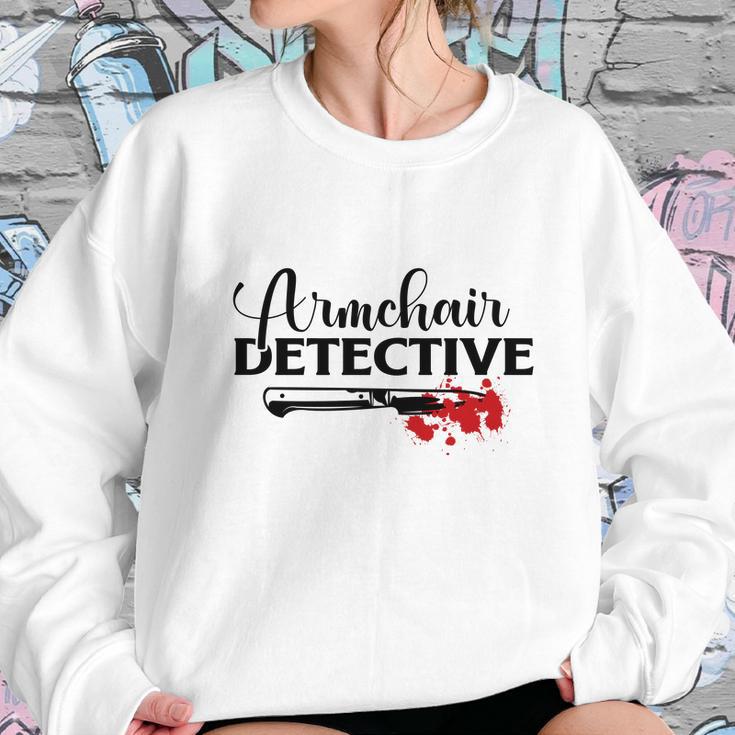 Armchair Detective Crime Junkie Lovers True Crime Sweatshirt Gifts for Her