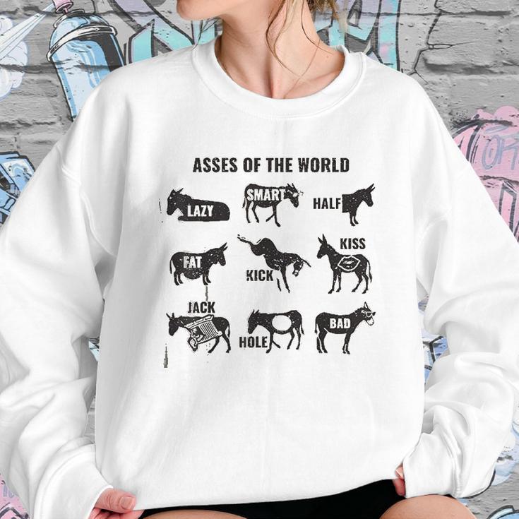 Asses The World Love Sweatshirt Gifts for Her