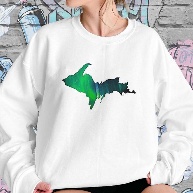 Aurora Borealis Up Sweatshirt Gifts for Her