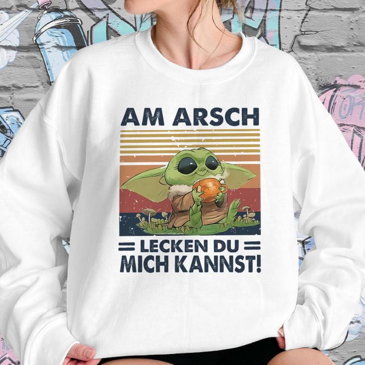 Baby Yoda Am Arsch Lecken Du Mich Kannst Vintage Shirt Mf Sweatshirt Gifts for Her