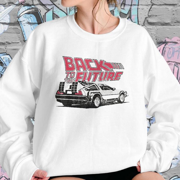 Back To The Future Delorean Graphic Sweatshirt Gifts for Her