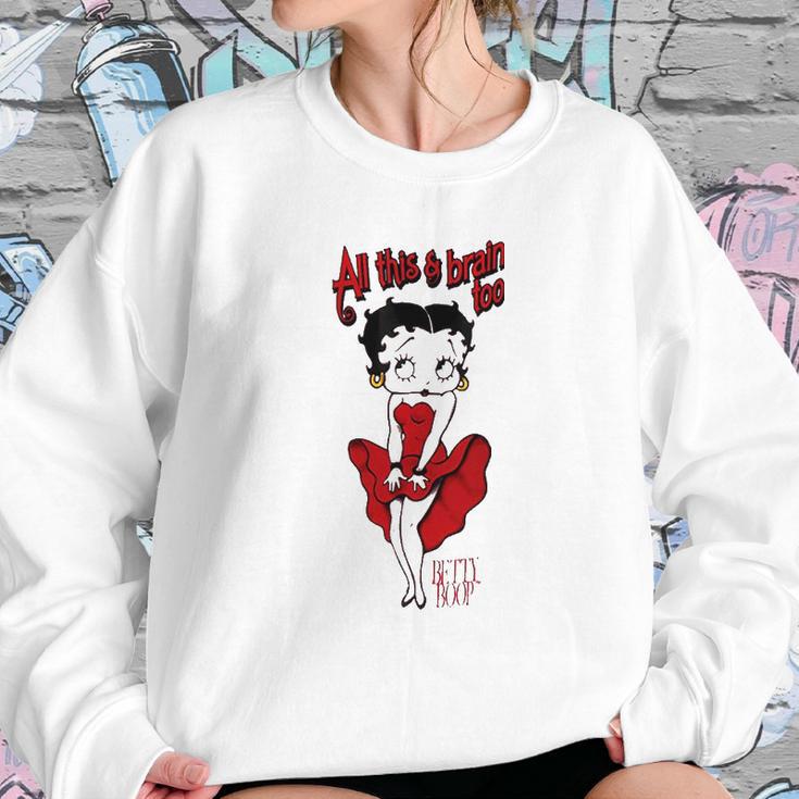 Betty Boop Brains Insulated Sweatshirt Gifts for Her