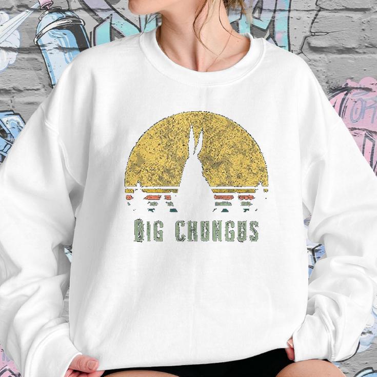 Big Chungus Retro Vintage Sunset Meme Sweatshirt Gifts for Her