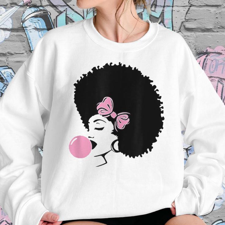 Black Girl With Bubble Gum Sweatshirt Gifts for Her