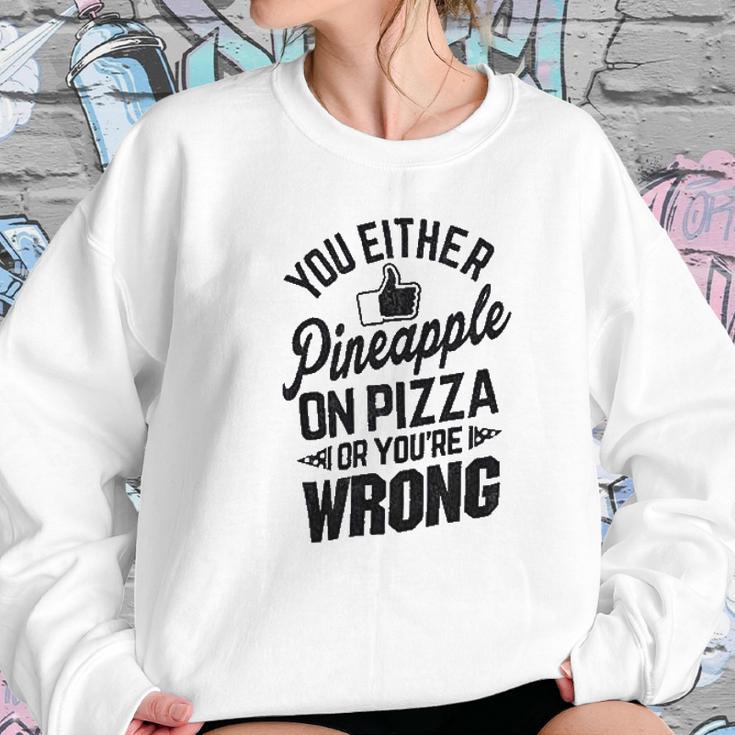 Brisco Brands Like Pineapple Pizza Debate Opinion Funny Sweatshirt Gifts for Her