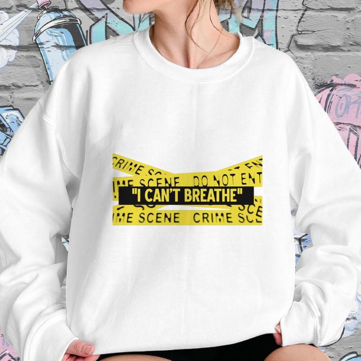 I Cant Breathe Eric Garner Yellow Sweatshirt Gifts for Her