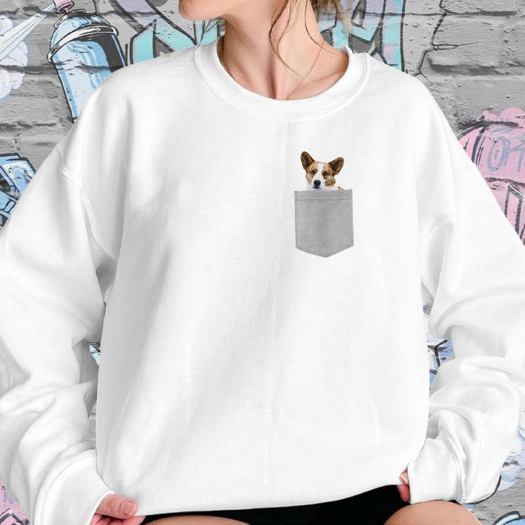 Cardigan Welsh Corgi Dog In Your Pocke Sweatshirt Gifts for Her