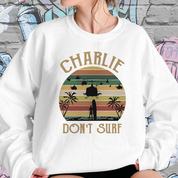 Charlie Dont Surf Retro Vintage Sweatshirt Gifts for Her