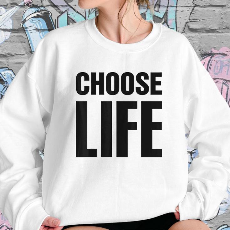 Choose Life 80S Retro Vintage Sweatshirt Gifts for Her