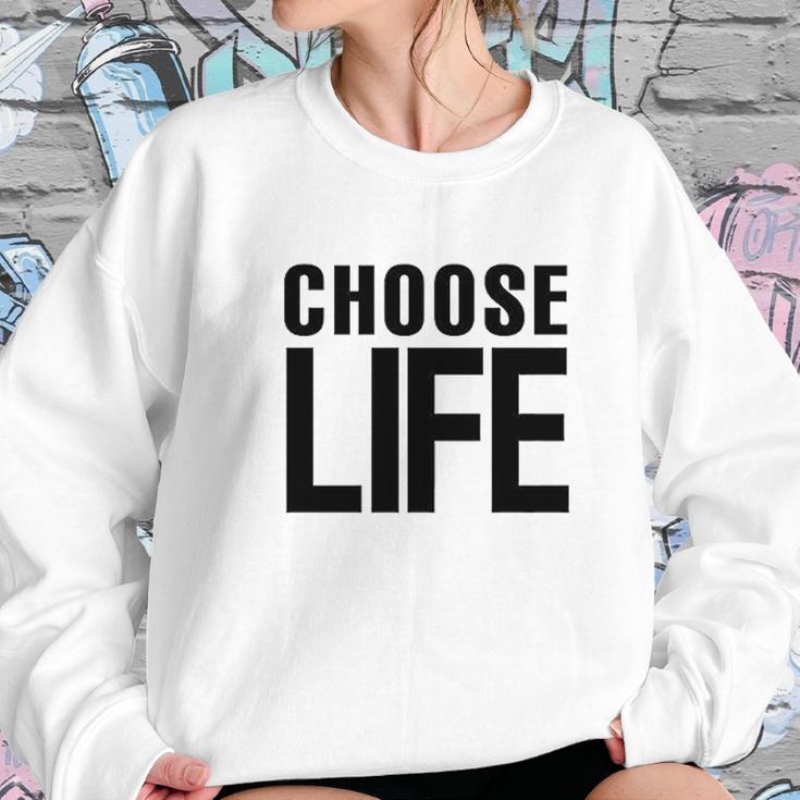 Choose Life Retro 80S Halloween Costume Graphic Sweatshirt Gifts for Her