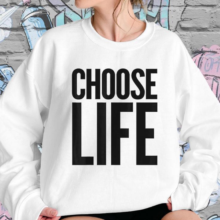 Choose Life Vintage Retro 80S Funny Sweatshirt Gifts for Her