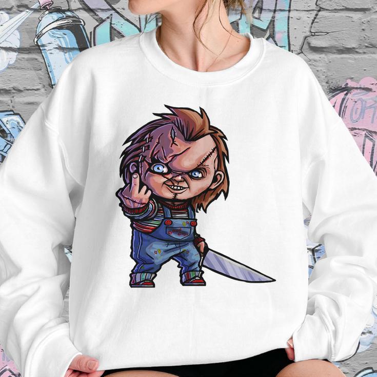 Chucky Middle Finger Sweatshirt Gifts for Her