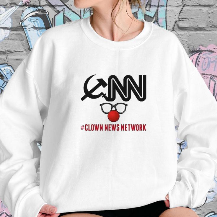 Cnn Clown News Network Sweatshirt Gifts for Her