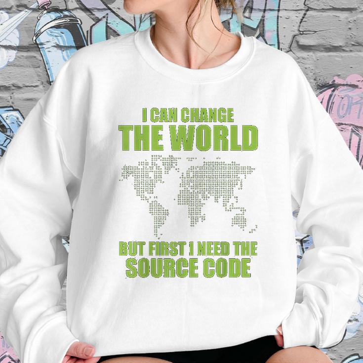 Computer Hacker Funny Source Code Cybersecurity Sweatshirt Gifts for Her