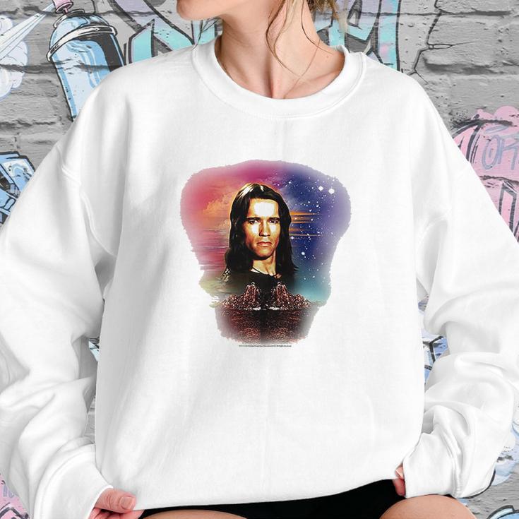 Conan The Barbarian 1980 Fantasy Action Movie Conan White Sweatshirt Gifts for Her