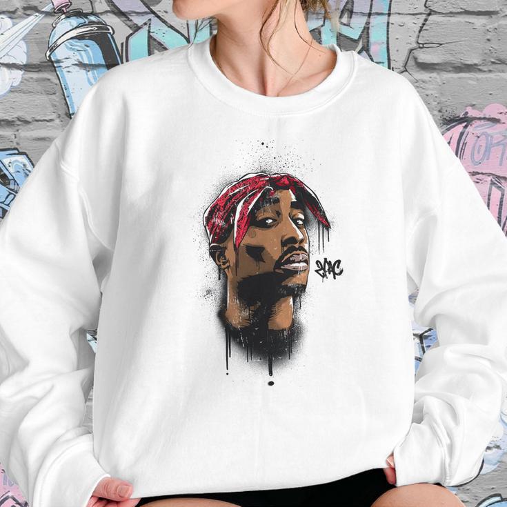 Cool 2Pac Tupac Shakur 3D Hip Hop Rapper Sweatshirt Gifts for Her