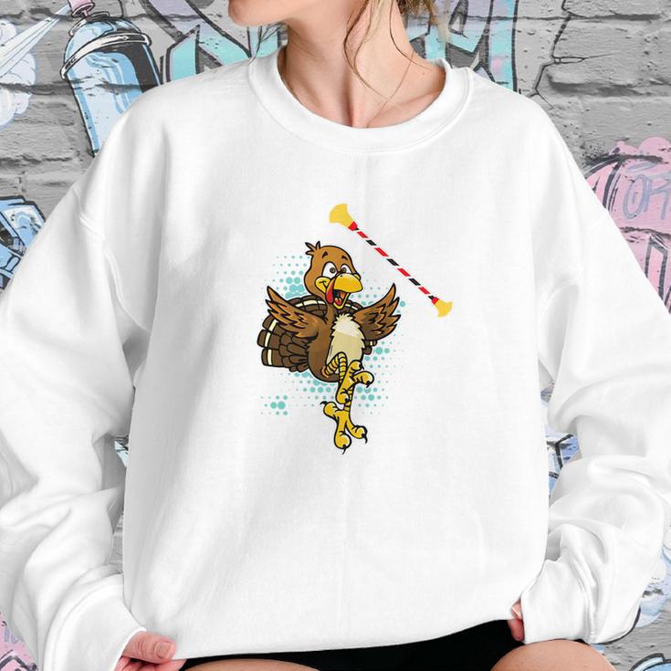 Cool Baton Twirling Turkey Twirler Thanksgiving Fun Sweatshirt Gifts for Her